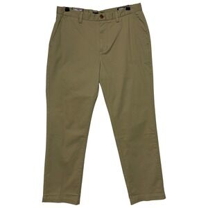 Kirkland Pants Mens 34x30 Tan Khaki Brown Chino Stretch Signature Office NEW